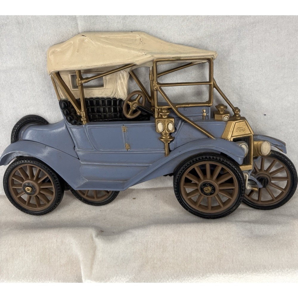 Burwood 18" x 11" Plastic Vintage Style Blue Ford Car Wall Decoration Plaque